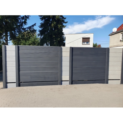 Ogrodzenie Żaluzjowe 2m wys antracyt 